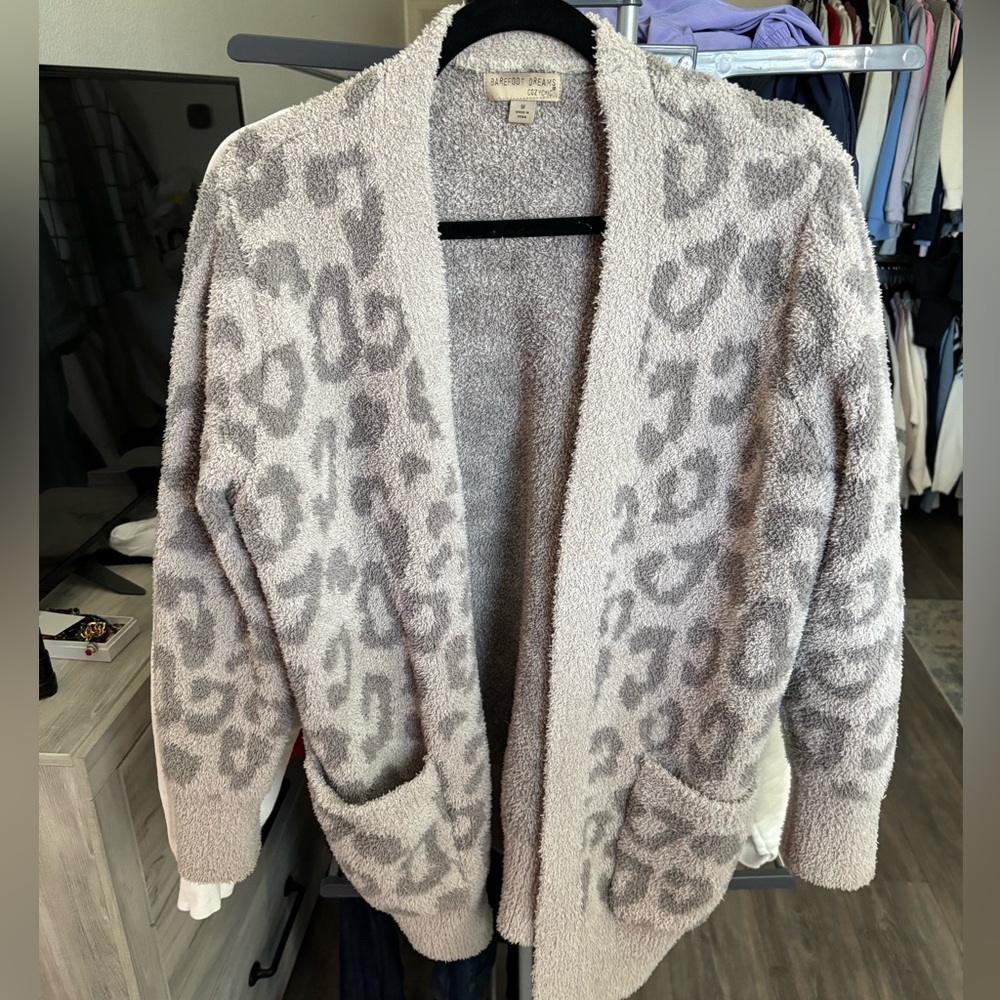 Barefoot Dreams Cheetah Cartigan